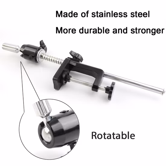 Supporto per teste di manichino da addestramento con supporto per morsetto da tavolo regolabile in acciaio inossidabile di alta qualità prezzo all'ingrosso